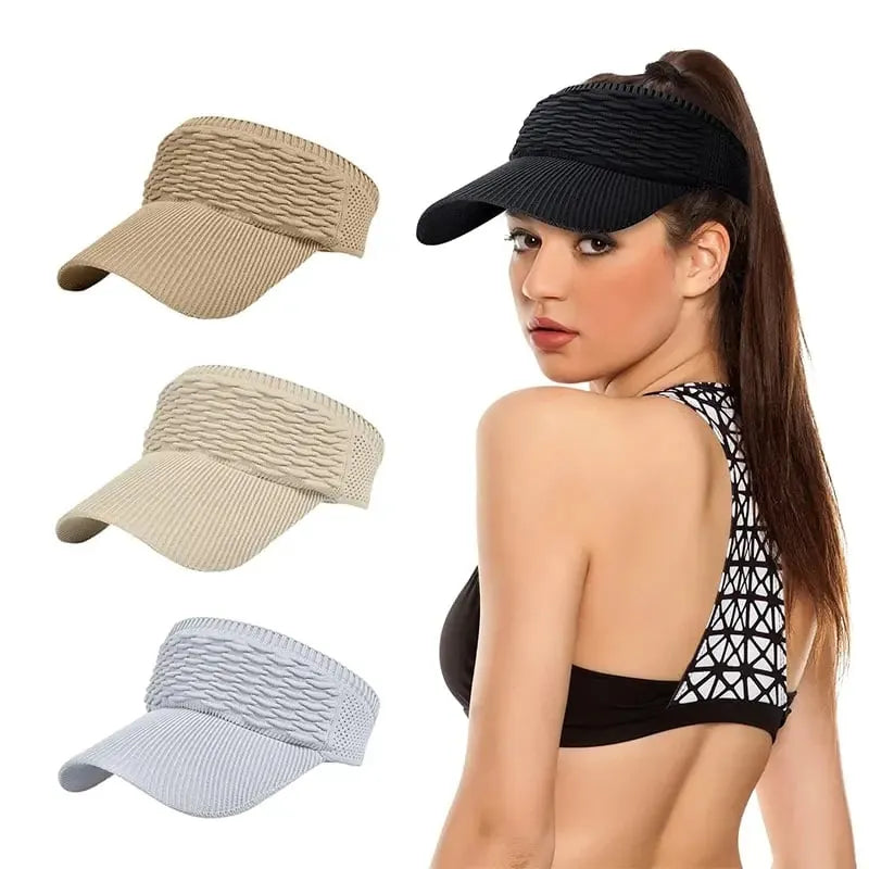 🌓49% OFF-2-Pack Women's High Ponytail Sun Visor Hats