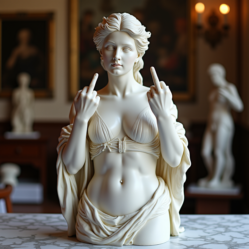 🎨✨🎄Venus with Attitude – The Original ‘Talk to the Hand’ Icon!