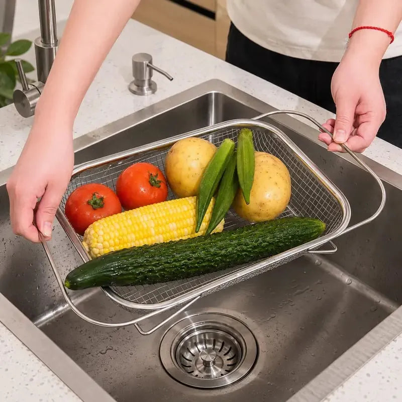 🎉💦 Expandable Over-the-Sink Strainer Basket