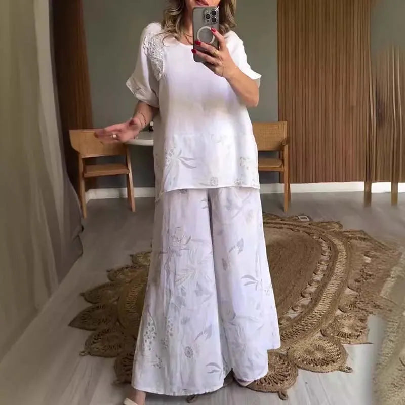 🌸Women's 2-Piece Floral Print Casual Set