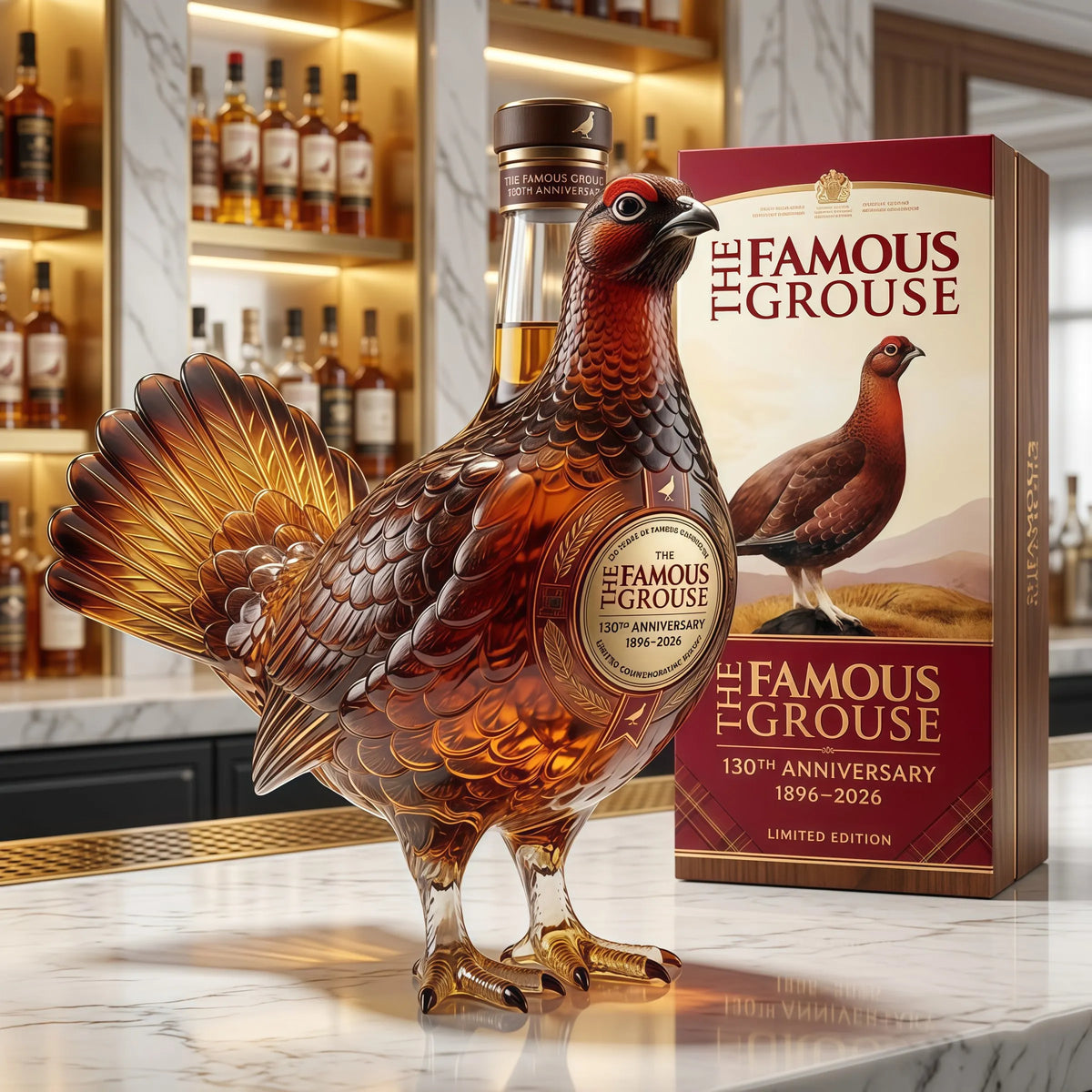 ⚡Hot Sales 49% OFF🔥The Famous Grouse 130th Anniversary Whisky Bottle