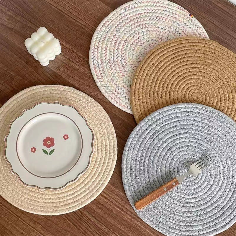 Artisan Hemp Coasters – Handwoven Heat-Resistant Table Protectors