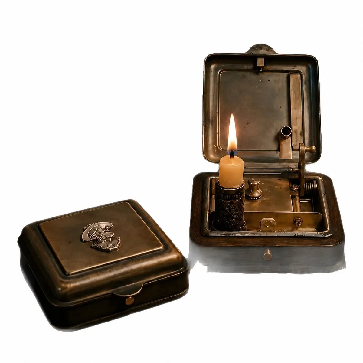 🕯️ 19th Century Mechanical Candle Box
