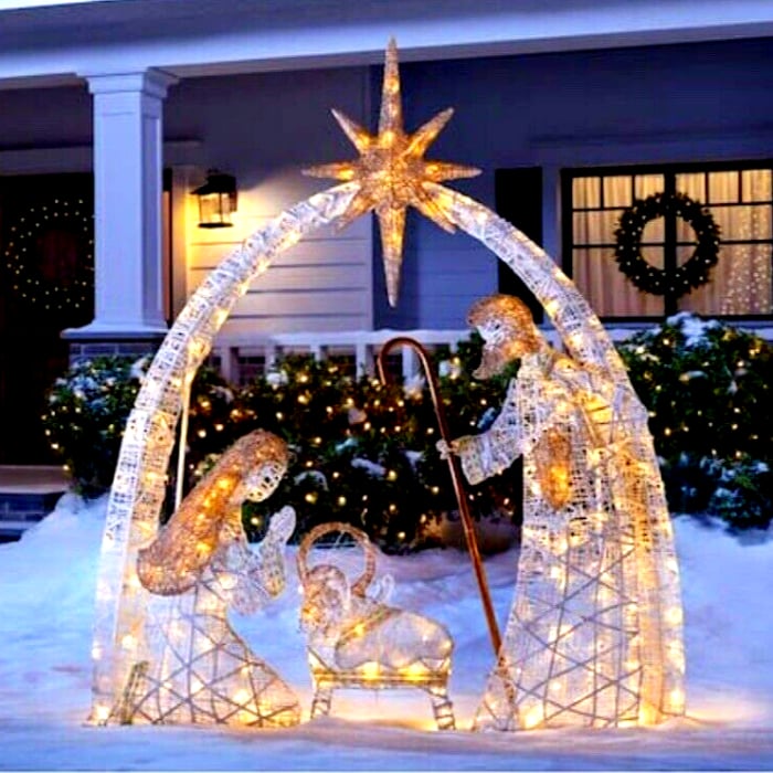 🔥LAST DAY 70% OFF 🔥Warm White LED Holy Family Yard Decoration(Buy 2 Free Shipping)