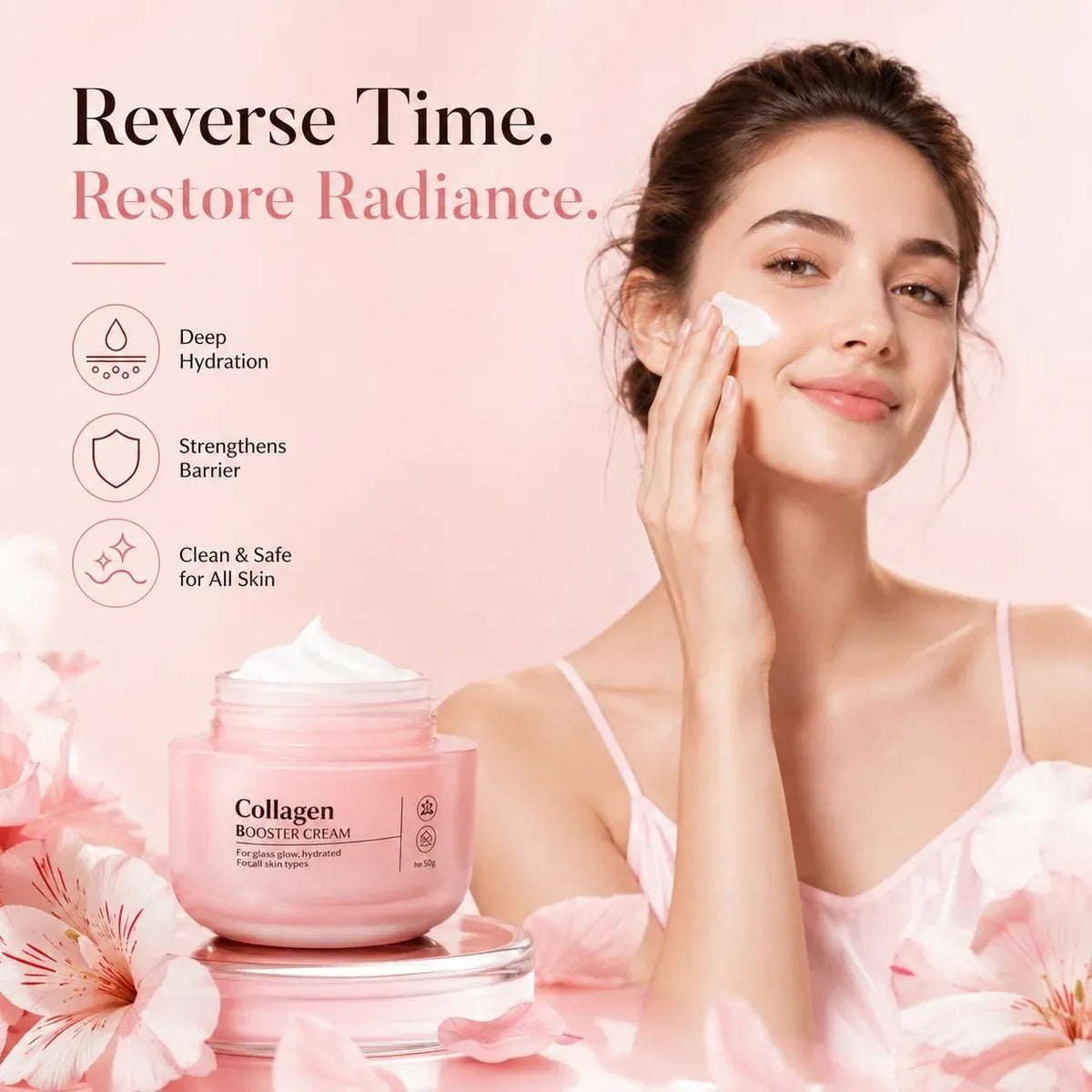 🔥 HOT SALE 🔥🌸 Radiant Collagen & Nicotinamide Smoothies Cream