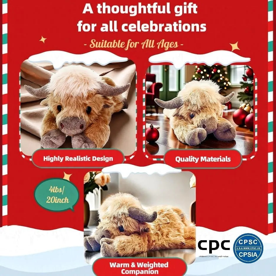 š„³ Mega Sale 49%OFFšCute Cartoon Highland Cow Cuddly Toyš„Buy 2 Free Shipping