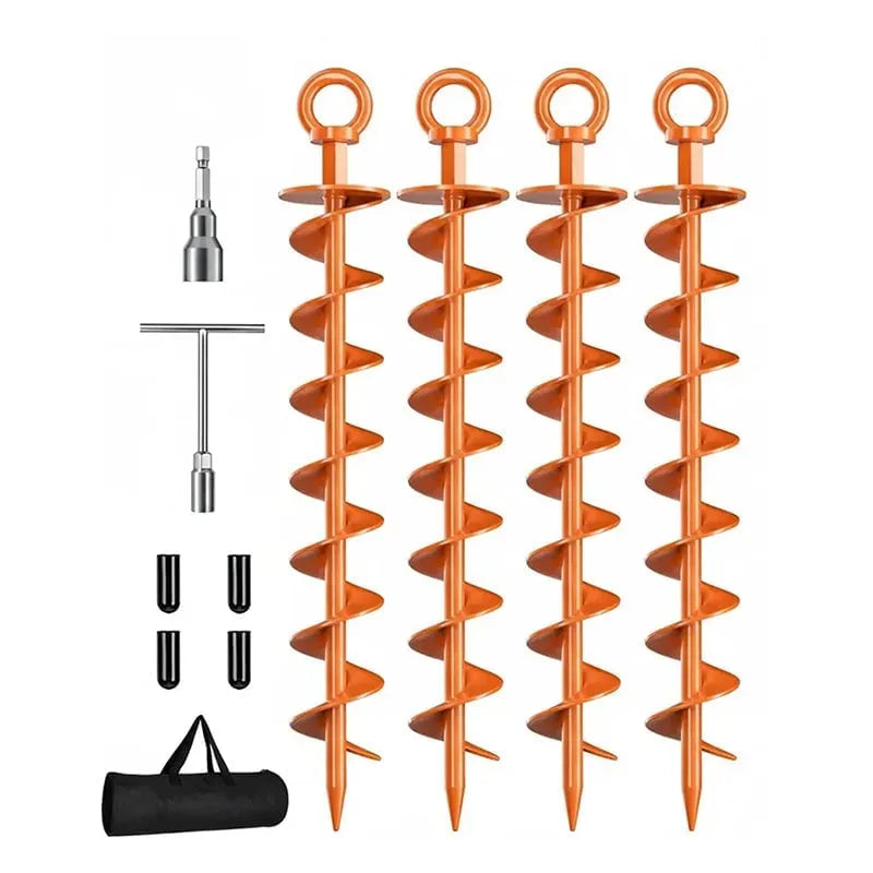 🔥 HOT SALE 🔥Sakerplus® Ground Anchor Screw In Spiral Anchors