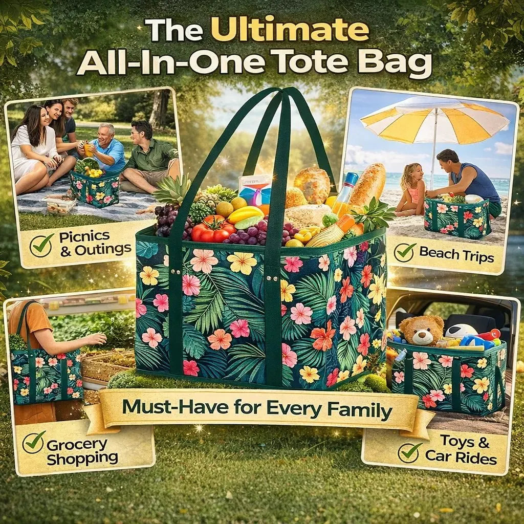 🔥HOT SALE🔥Thickened reusable shopping bag (foldable, sturdy, waterproof) 🛒✨