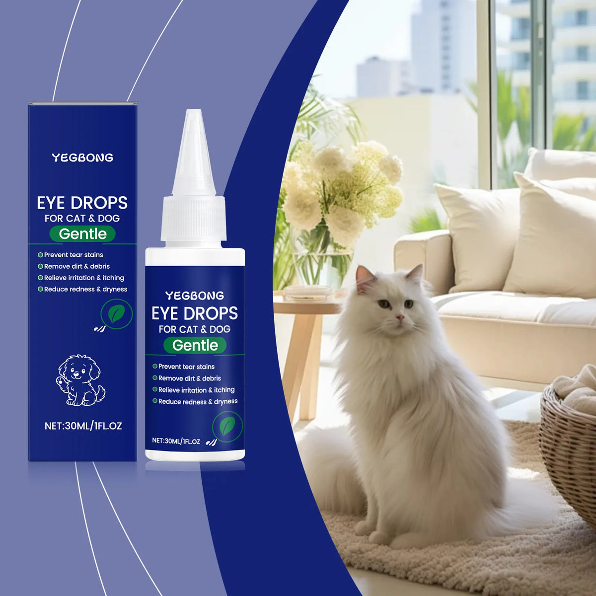 Natural Pet Eye Care Drops