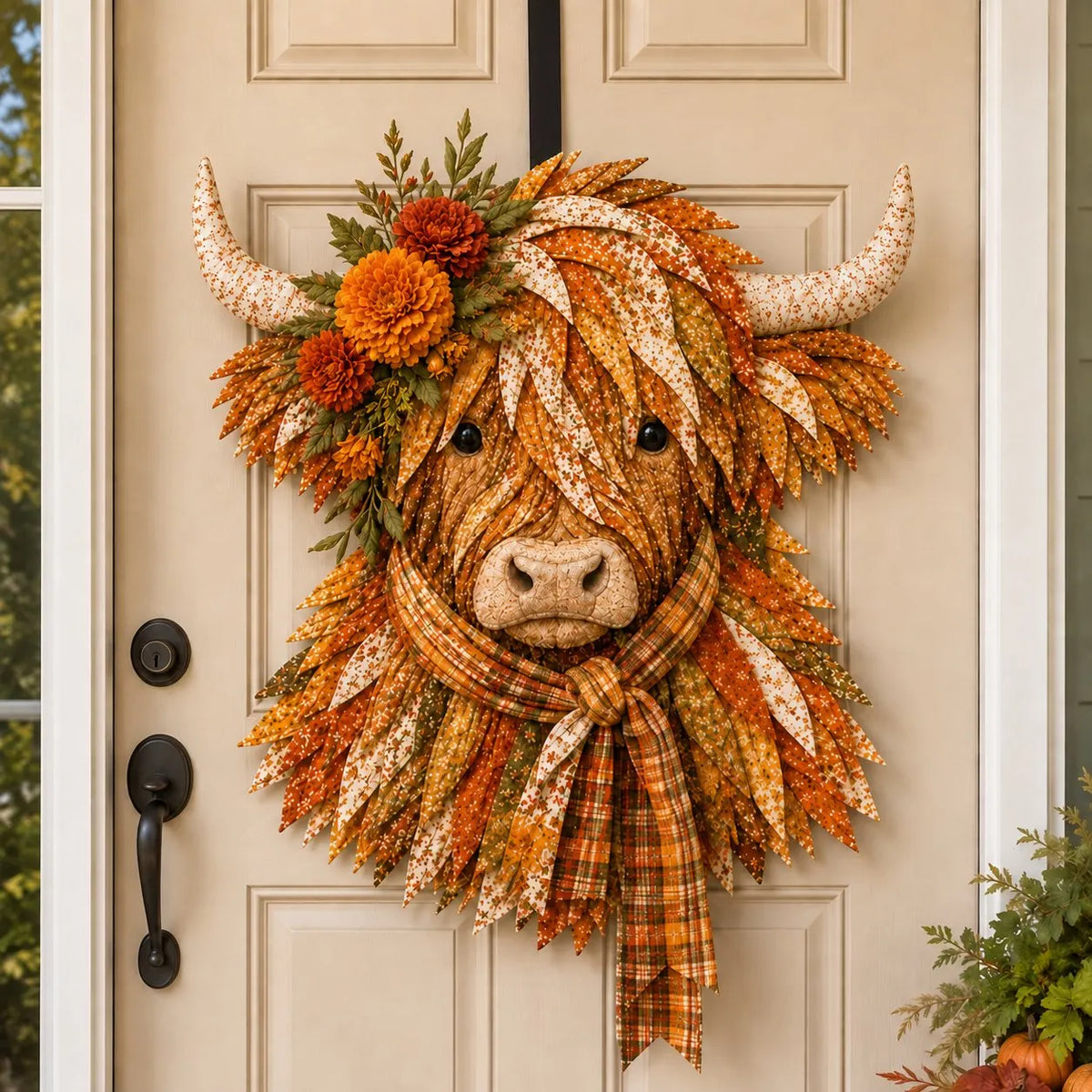 ⏳LAST DAY 49% OFF - 🐮💐🌸 Birth Flower Highland Cow 3D Layered Fabric Art DIY Kit | Complete Kit Included ✂️ Pre-Cut Pieces • Glue or Stitch Your Way • Create a Cozy 3D Highland Cow Decor 💕
