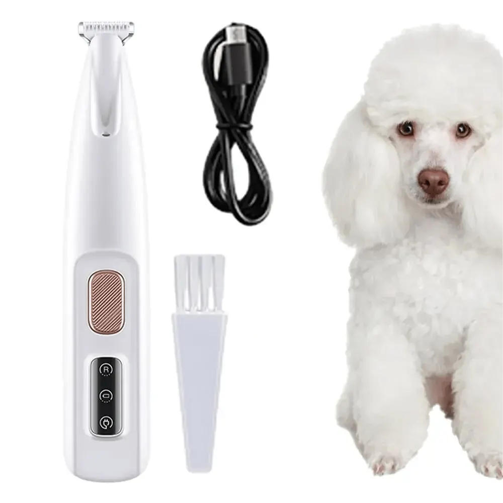 🔥HOT SALE🔥✂️🐾Precision Pet Trimmer – Safe Grooming for Paws, Eyes & Tail with LED Light