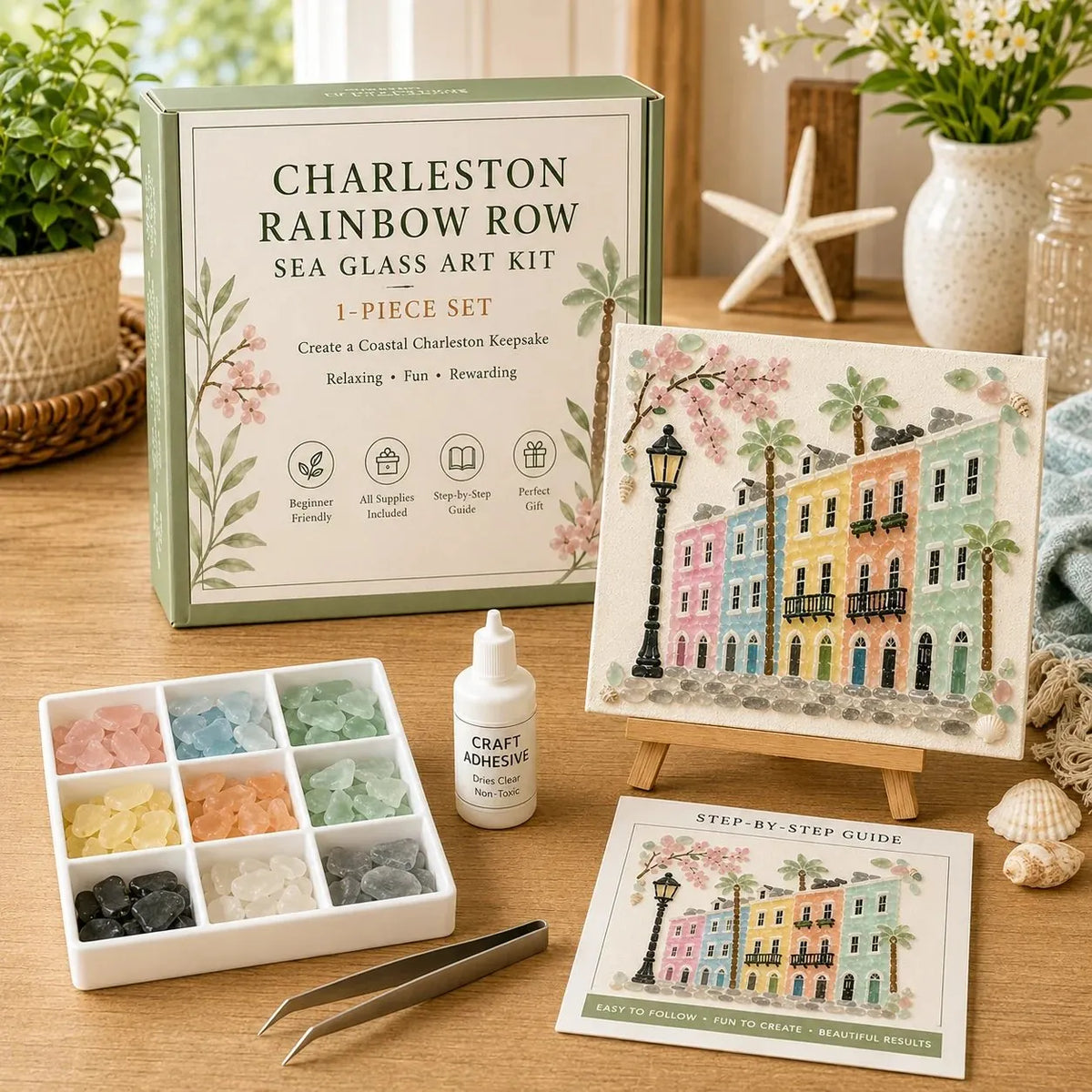 🎉 ✨ Timeless American Destinations Sea Glass Art Kit