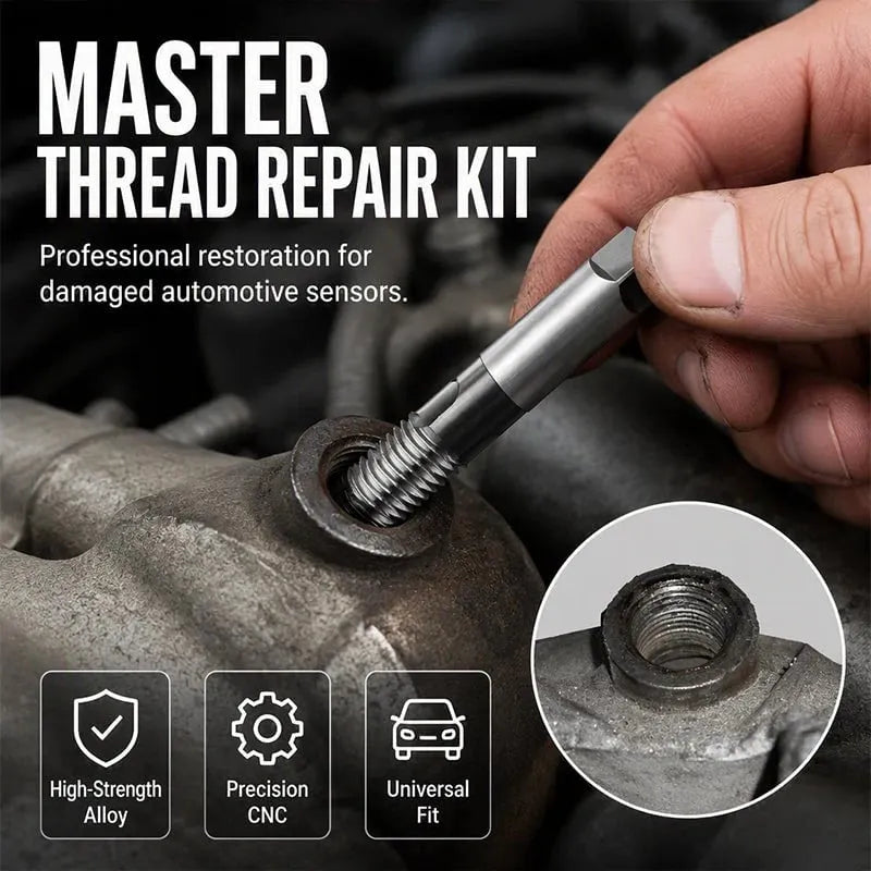 🎉40% OFF !!⏰ 2026 Sale — Over 23,400 Sold! 🔩 Exhaust Pipe Thread Chaser & Oxygen Sensor Repair Tool
