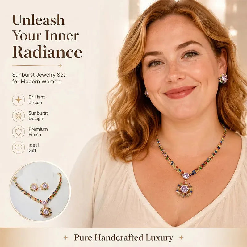 🎉💎Limited Time 48% Off! ✨ Sparkling Zircon Necklace & Earrings Set – Elegant, Timeless, Ready for Gifting ✨