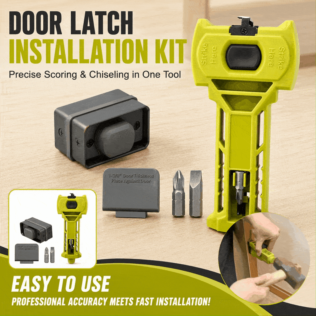 🔥 HOT SALE 🔥🔧 DIY Door Upgrade 49% OFF – Door Latch Installation Kit for Precise Lock Setup