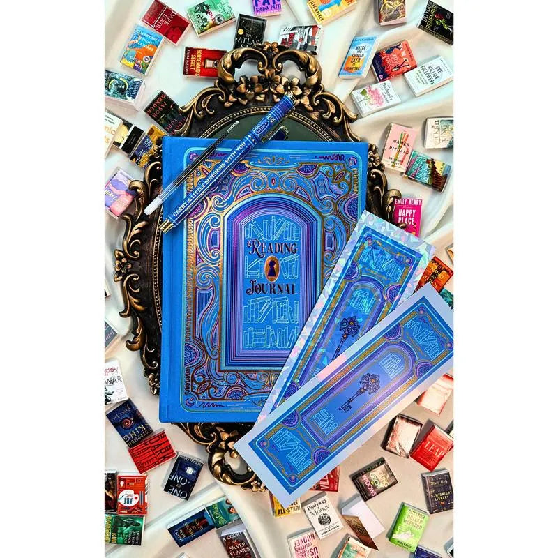 🎨📘The Cerulean Blue And Brown Reading Journal Bundle