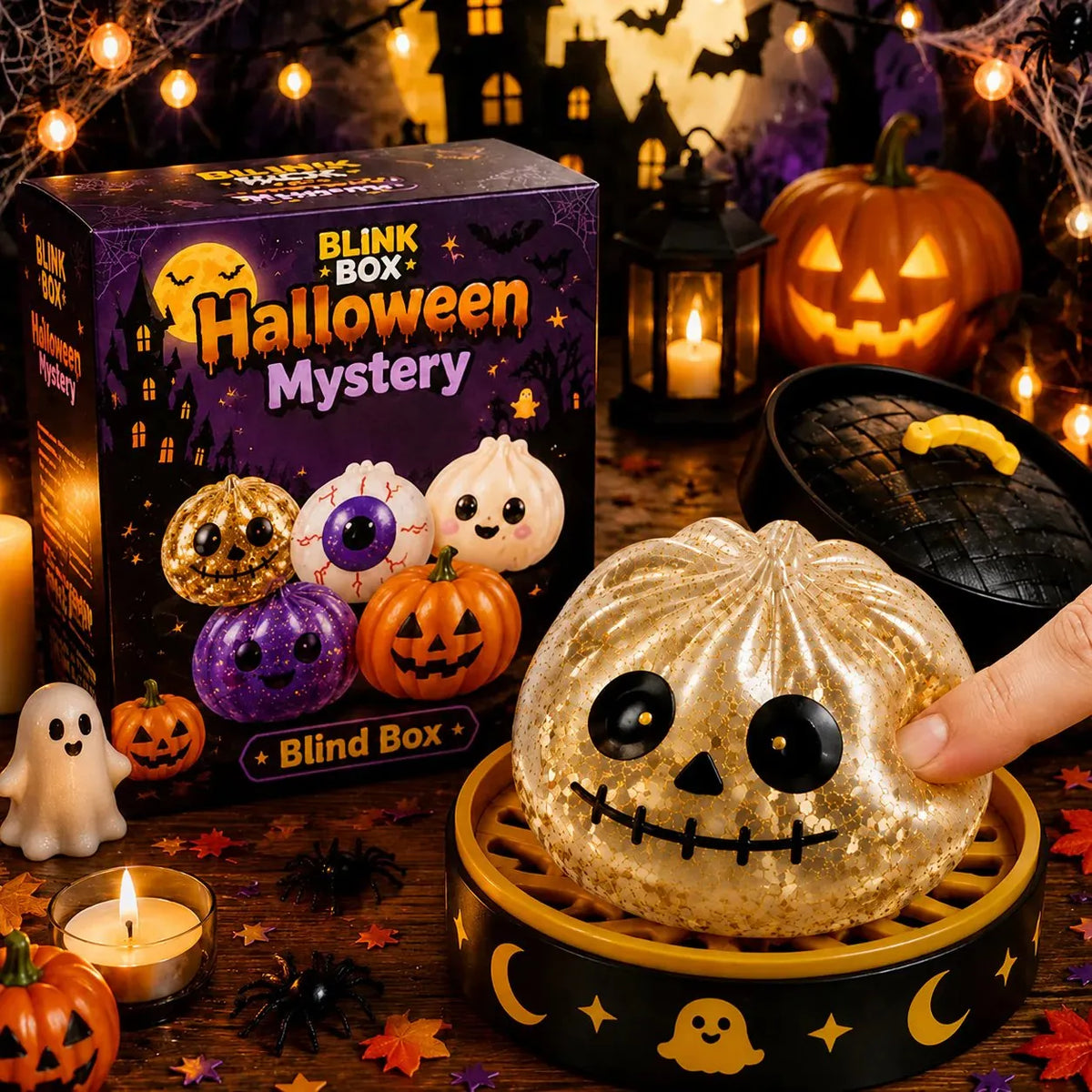 🔥Cute Halloween Scary Ghost Maruko Squeeze Toy Set