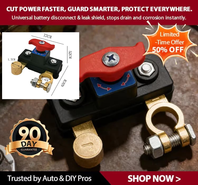 vehicle universal battery isolator leak prevention m