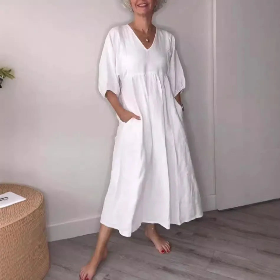 💖🦢 Women's V-neck Casual Dress