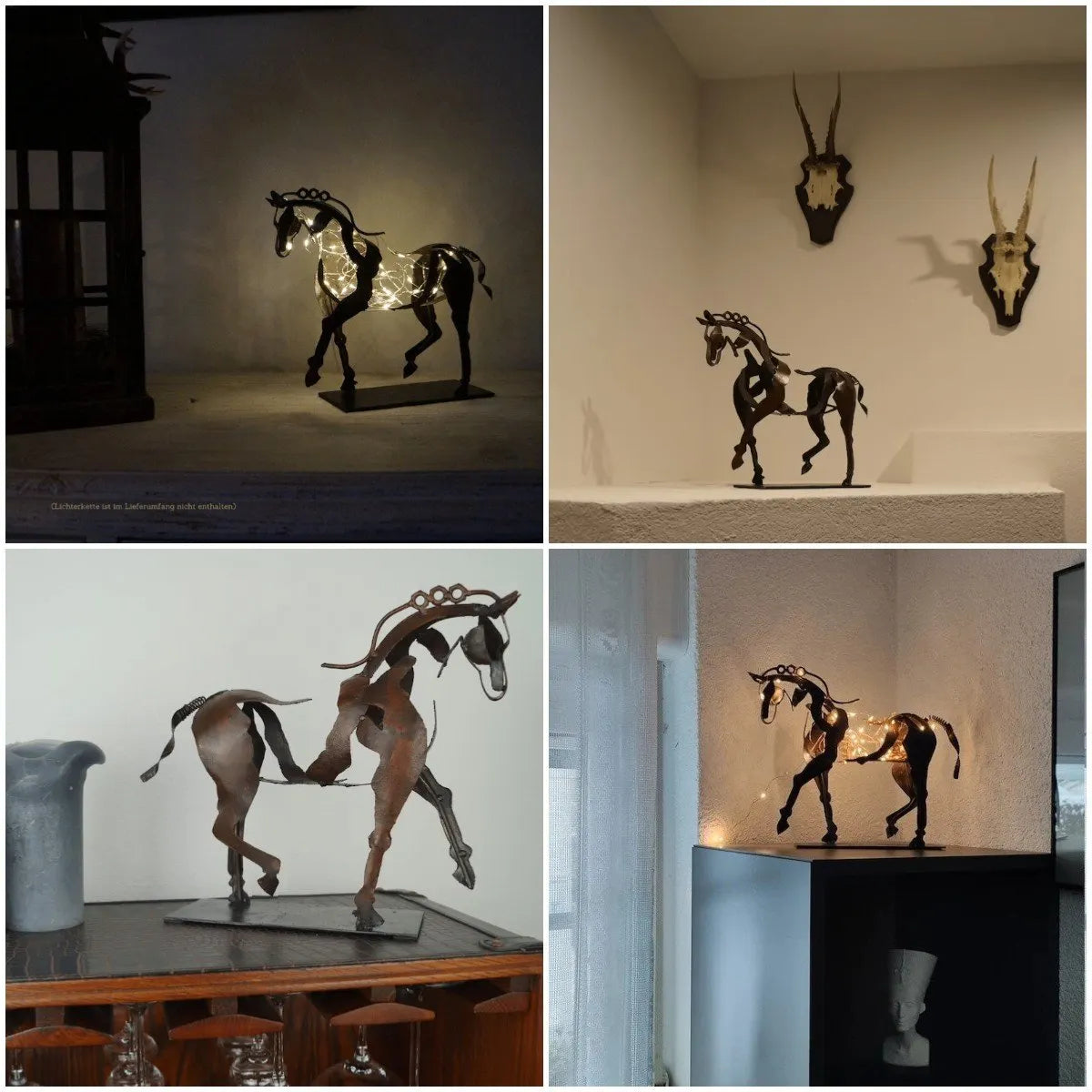 🐎🐎New Horse Sculpture “Adonis” – Quality Handmade from Metal, Abstract but Modern and Realistic Art
