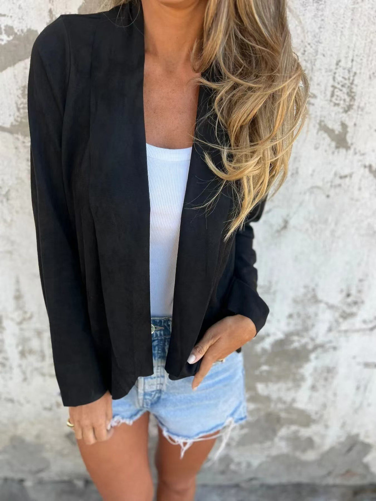 Soft Deerskin Cashmere Casual Cardigan Jacket (Buy 2 Free Shipping)