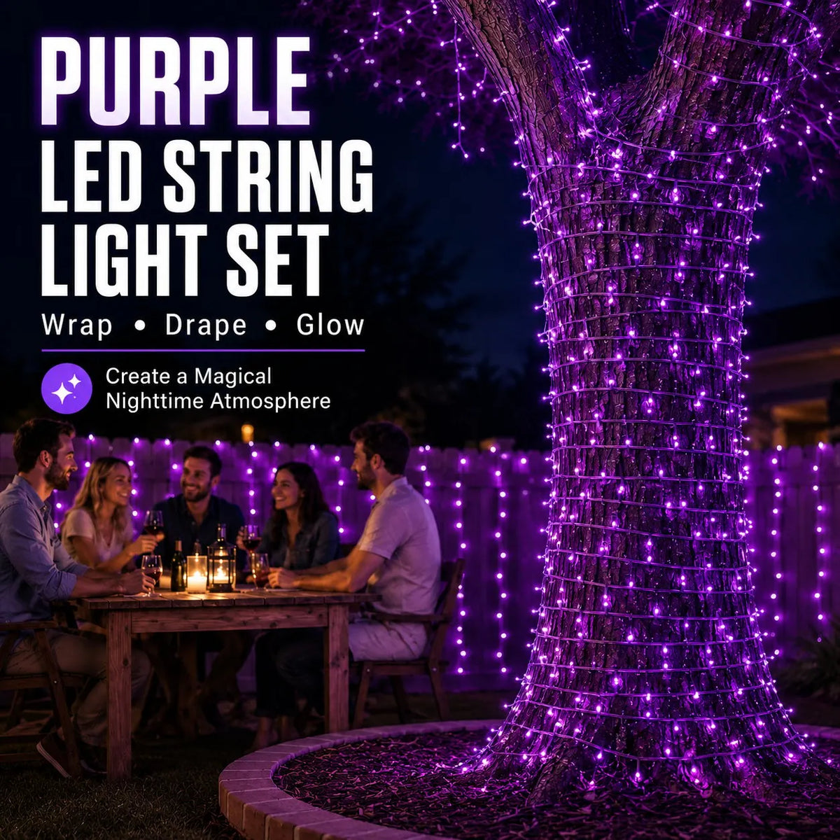 Purple LED String Light Set✨💜 Buy Two Get Free Shipping📦