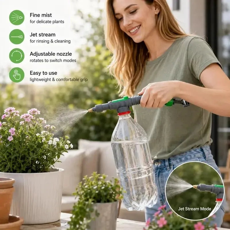 🎉 Reusable Bottle Pressure Sprayer – 2-Mode Plant Mister
