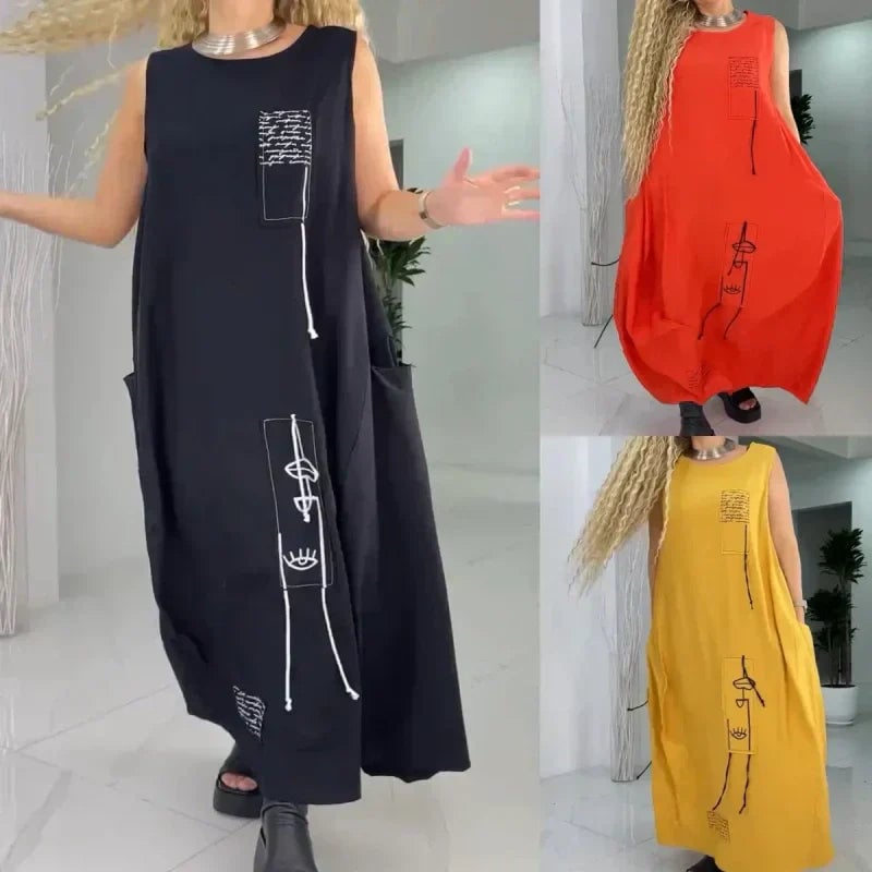 💃Casual Sleeveless Maxi Dress for Plus Size Women