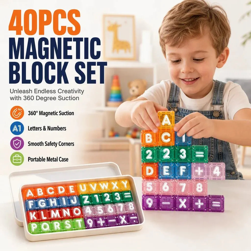 📢📢49% OFF !! ⏰Magnetic Alphabet Number Cubes for Children(📦Buy 2 Free Shipping)