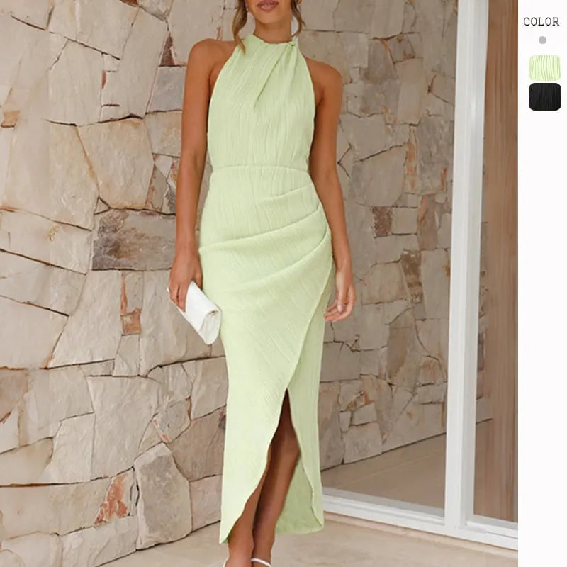 Celia - Long Pleated Dress