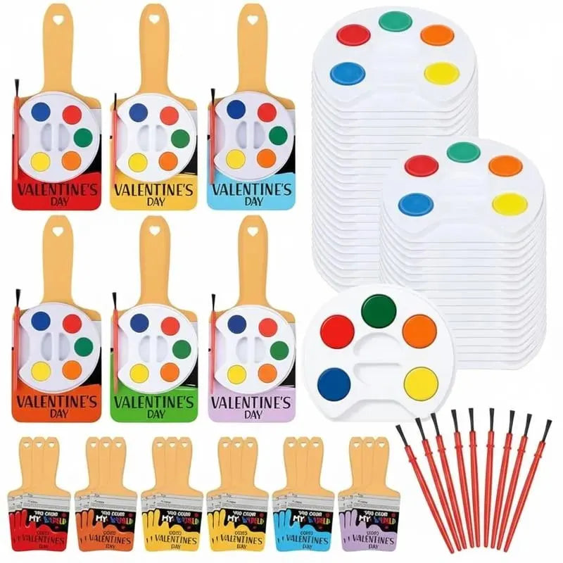 🎉Mini Watercolor Paint Sets For Valentines Day Gifts