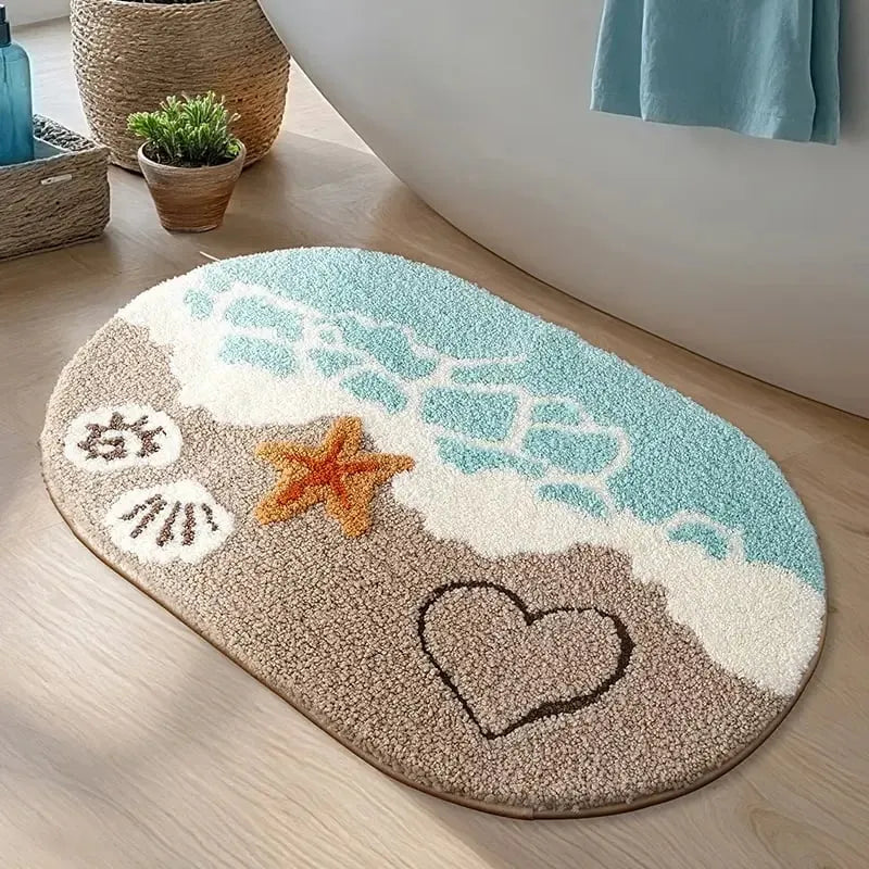 🔥Last Day 50% OFF - Ocean-Inspired Premium Microfiber Bath Rug