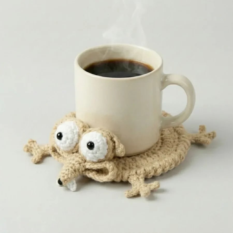 🔥Last Day 49% OFF - ✨Funny Crochet Squirrel Coasters