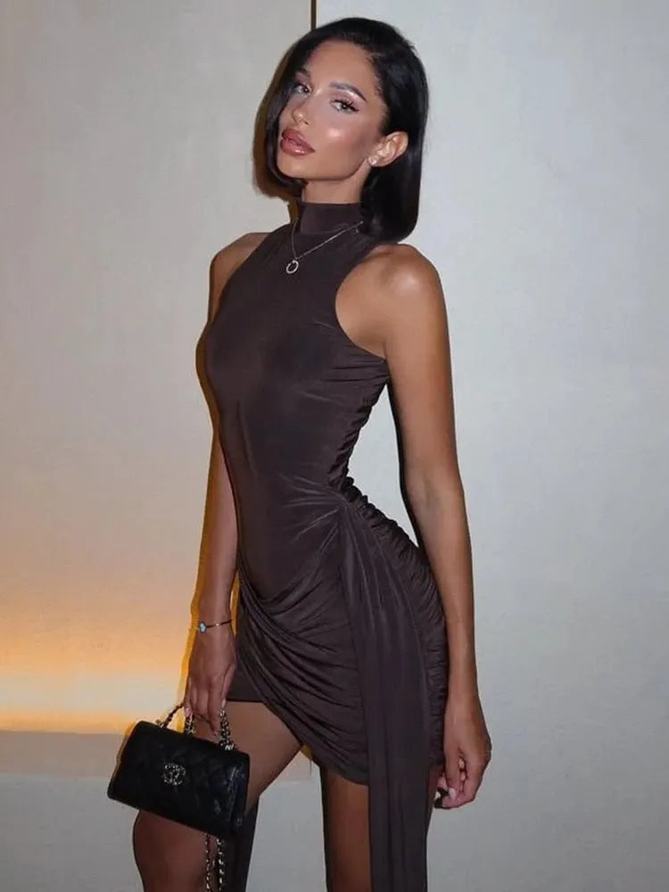 Claire - Turtleneck Mini Dress