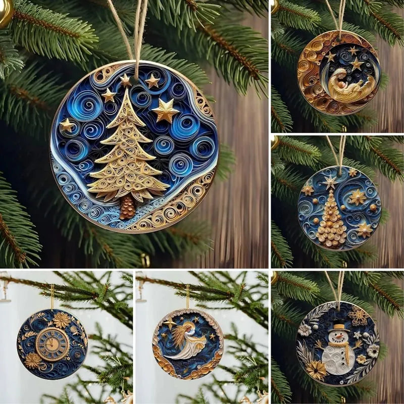 🔥LAST DAY 49% OFF- ✨3D Quilling Christmas Ornaments