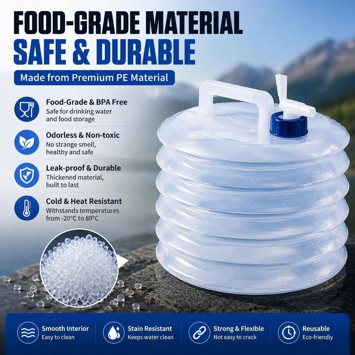 📢📢50% OFF !! ⏰Collapsible Water Container with Spigot