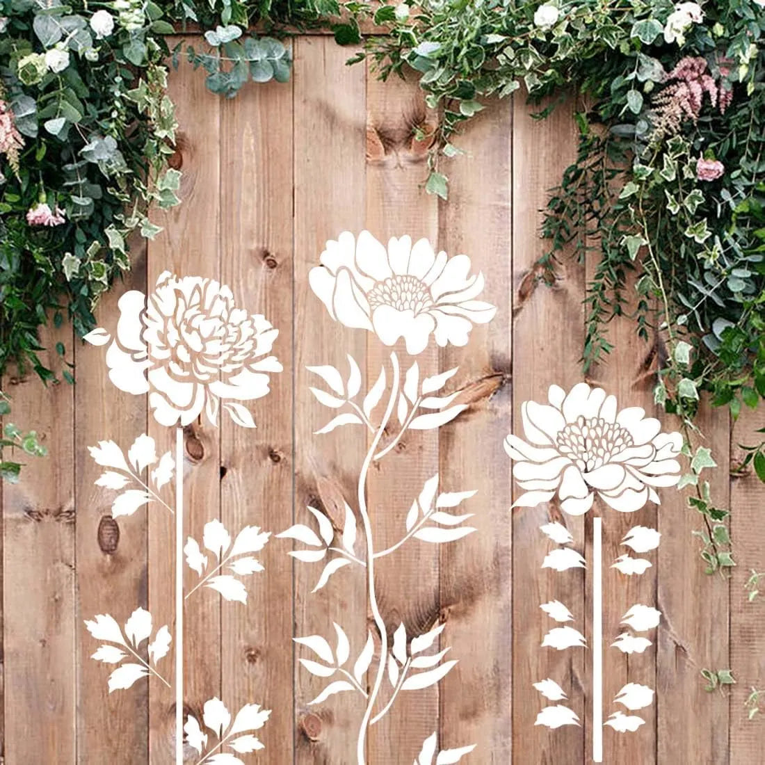 Eptchn Garden Fence Large Flower Stencils-DIY Decoration BloomTrace