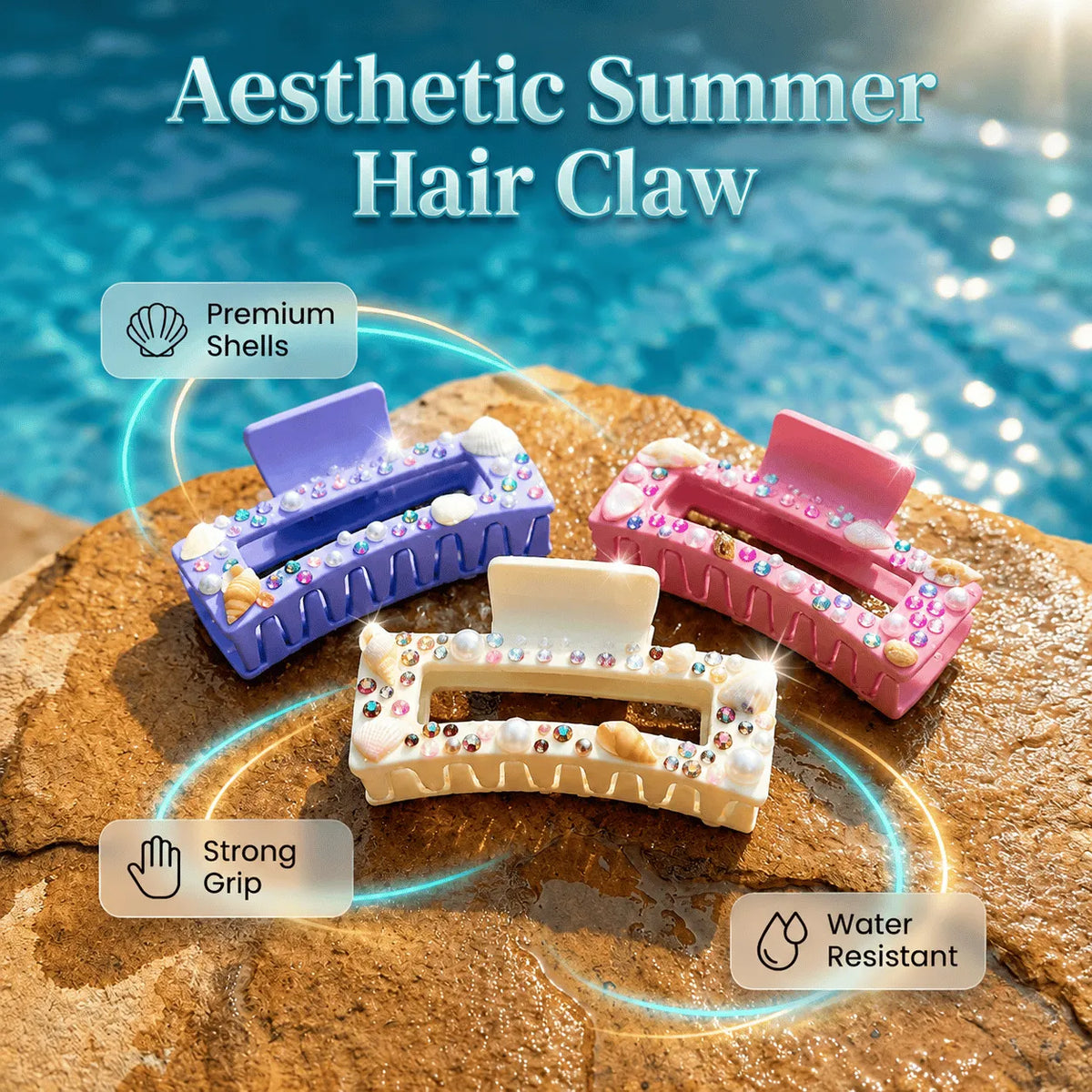 🔥LAST DAY 50% OFF - 🌊⭐Mermaid Claw Clips