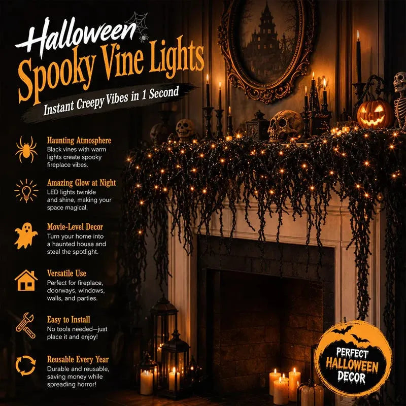 🎃👻 Spooky Chic Halloween Fireplace Decor Set – Halloween Fireplace Decor Set