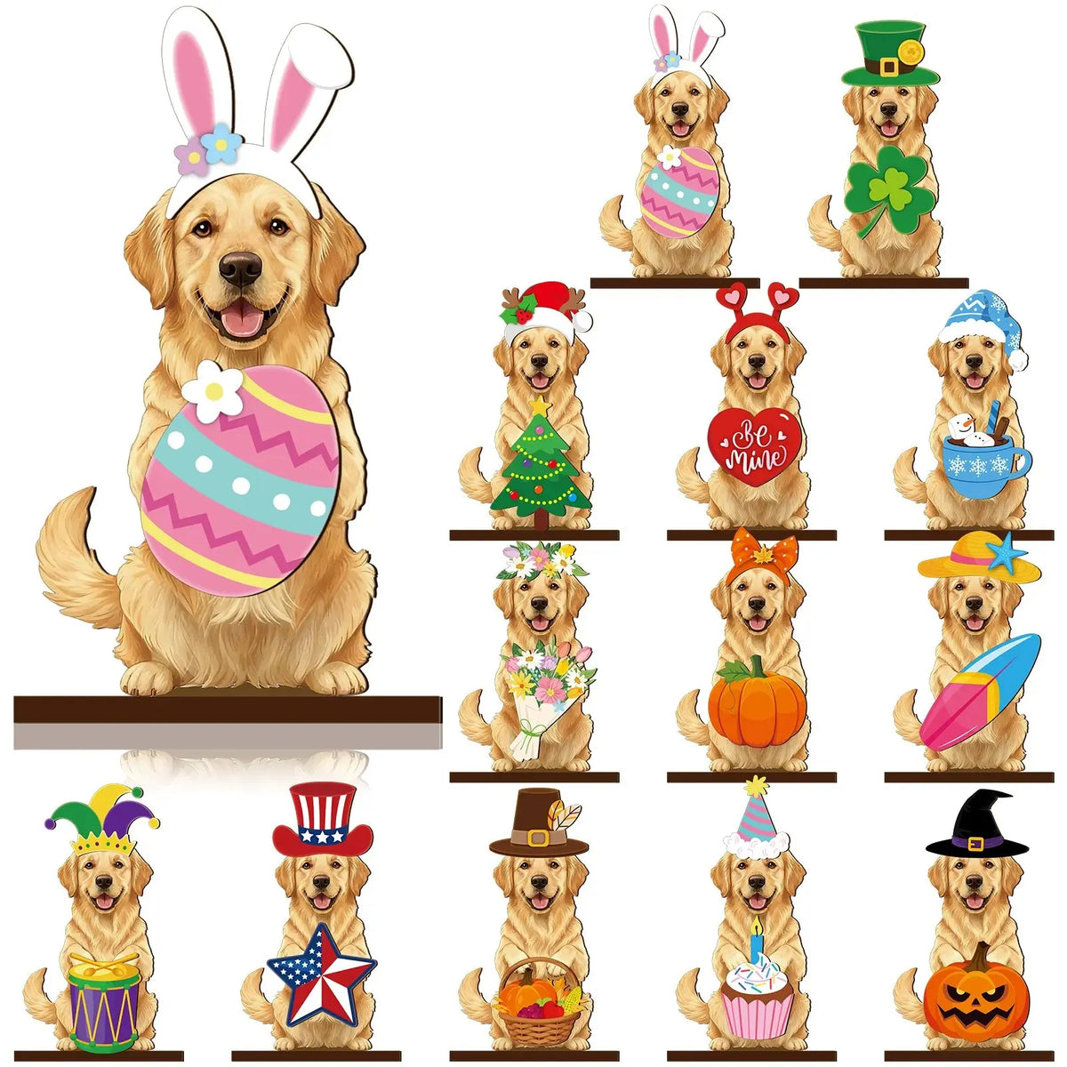 🐣 Easter Special | Interchangeable Wooden Animal Decor