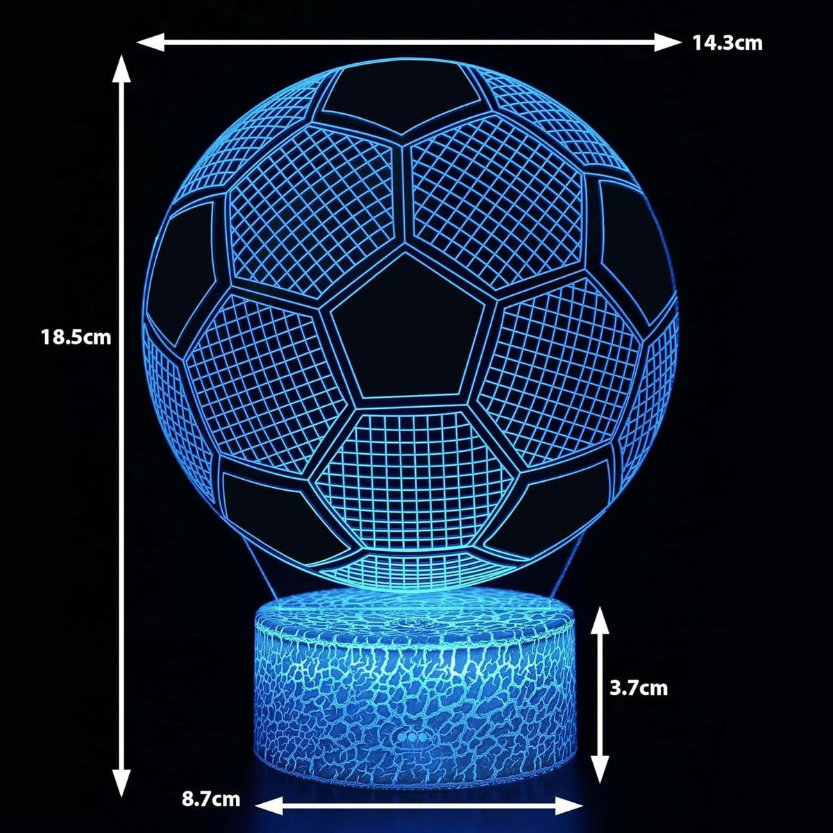 🎉Soccer 3D Optical Illusion Night Light LED Desk Lamp