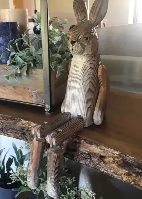 🔥LAST DAY 50% OFF - Hand-Carved Wooden Sitting Animal
