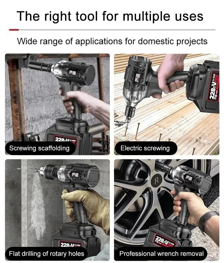 📢📢50% OFF !!!⏰ Hot Sale! Brushless Electric Wrench for Ultimate Power and Precision
