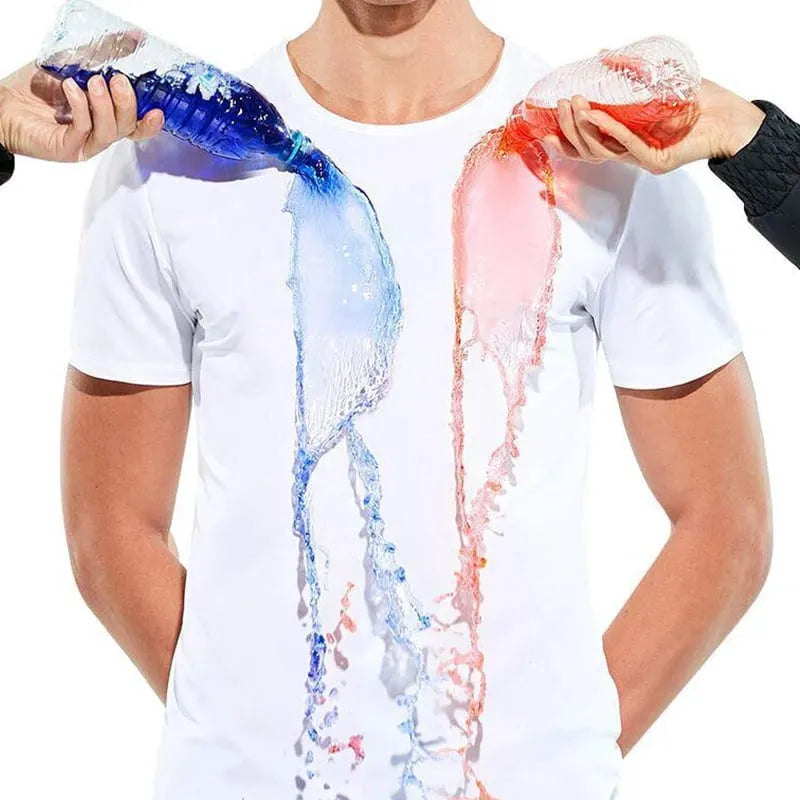 Water Repellent and Stain Resistant Solid Short-sleeve Tee
