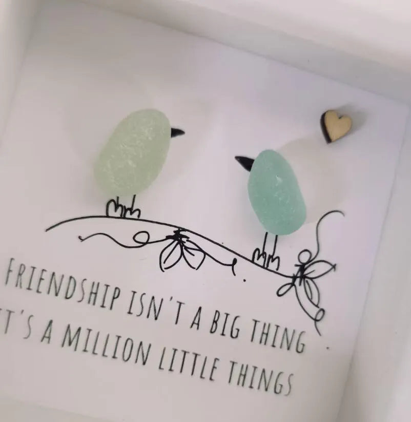 ❤️Friend Gift, seaglass art, best Friend Gift, seaglass