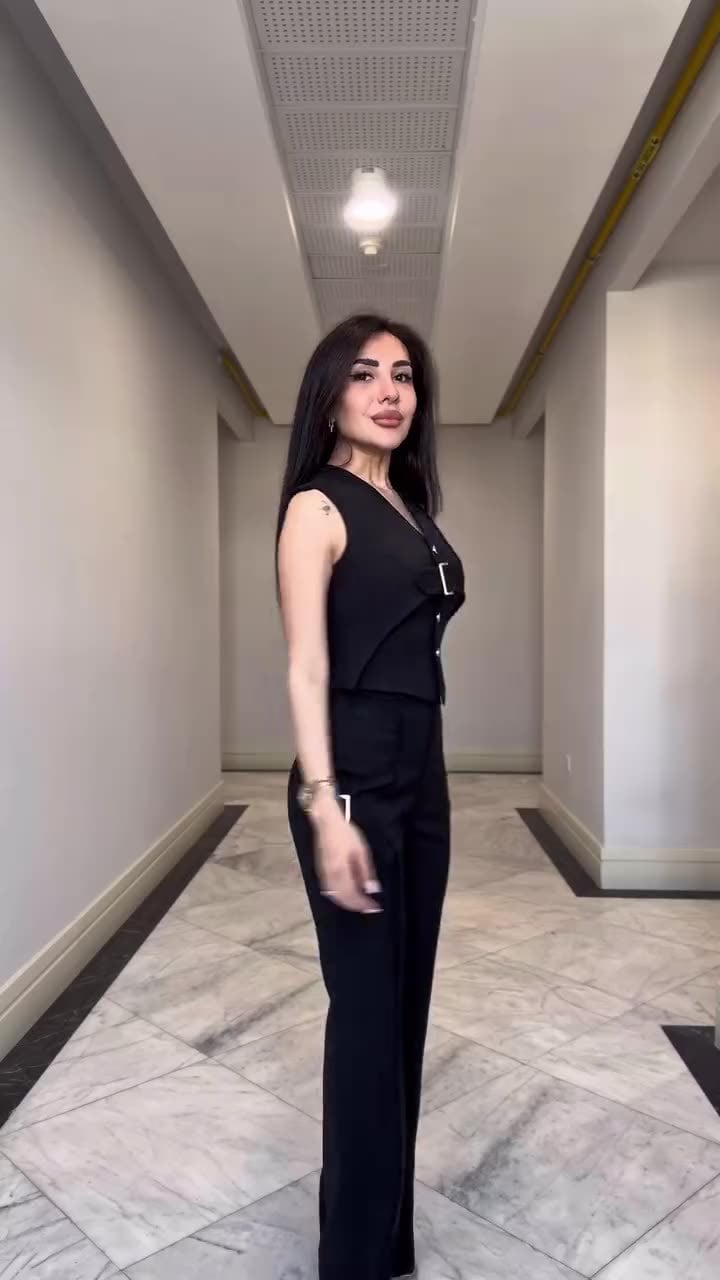 Women's V-neck Casual Suit