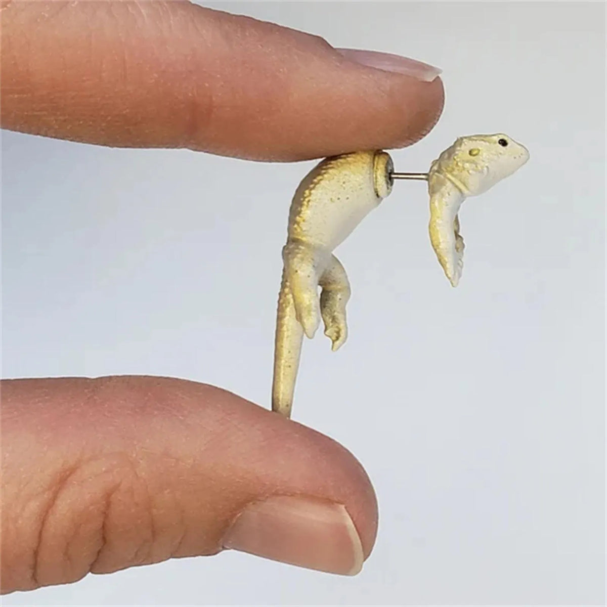 Hand Painted Bearded Dragon Earrings