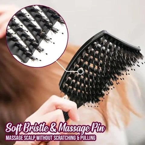 DETANGLER BRISTLE NYLON HAIRBRUSH 🔥BUY 3 GET 1 FREE LAST DAY🔥
