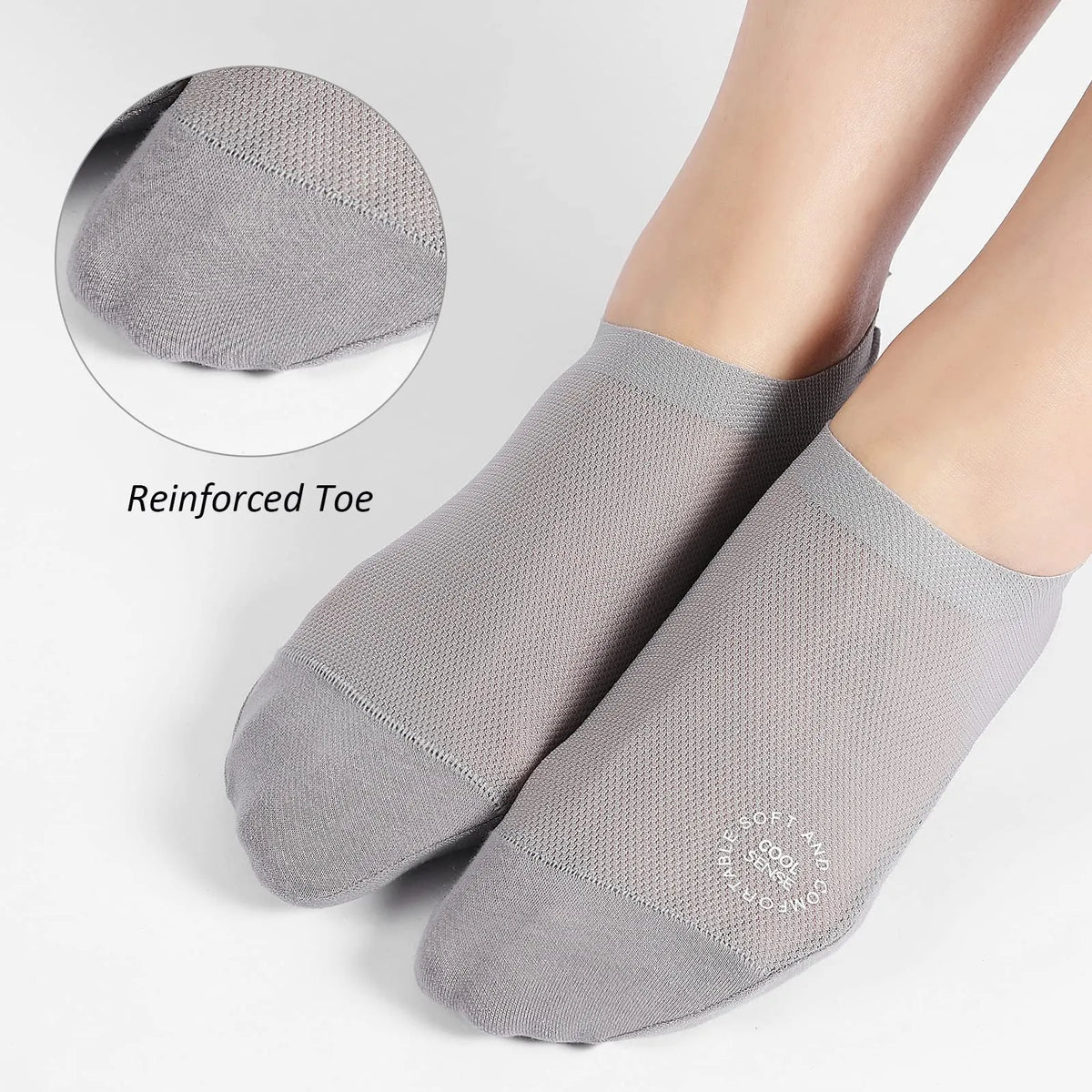 🔥 3-Pair Invisible Grip Socks Pack 🧦 – Breathable Low-Cut Anti-Slip Sweat-Absorbing Design