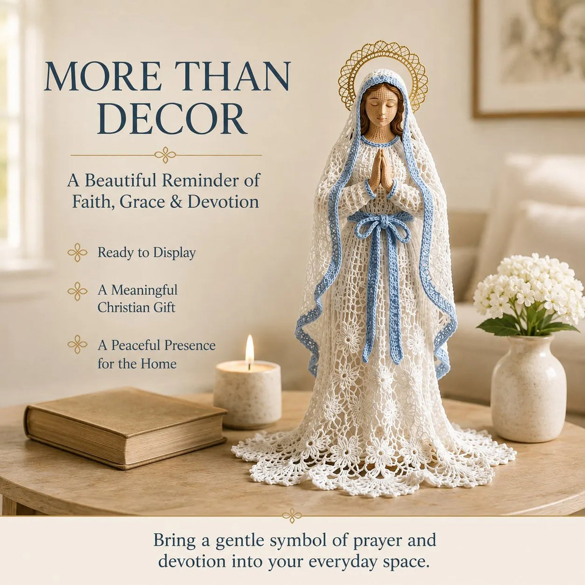 🎉49% OFF – 🙏 Finished Faith-Inspired Lace Figure Collection | Intricate Openwork Details, Graceful Silhouettes & 3 Meaningful Devotional Designs ✨
